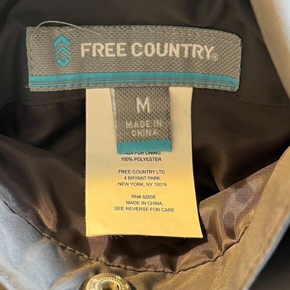 Free Country Women’s Radiance Reversible Jacket With Hood Gray Size M - Picture 6 of 7